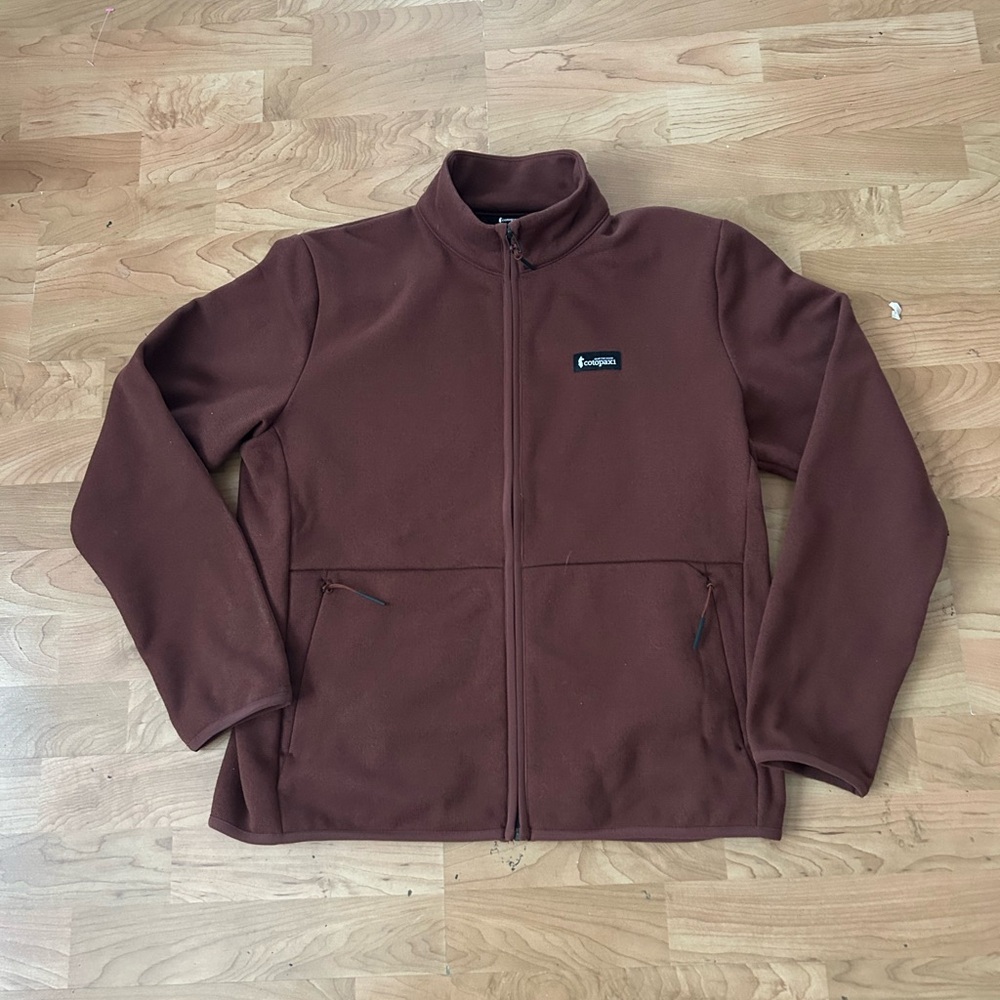 Cotopaxi Men's Full-Zip
Jacket Rust Heather
Size L
